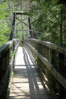 Approach to Swinging Bridge